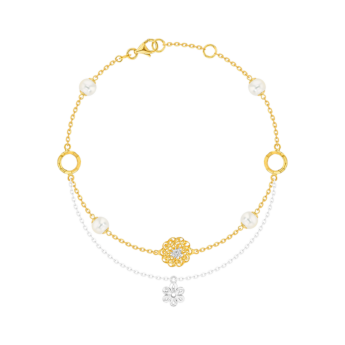 Kiku Trendy Freshwater Pearl Anklet