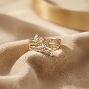 Treasure Oneira 18k White Gold Diamond Ring