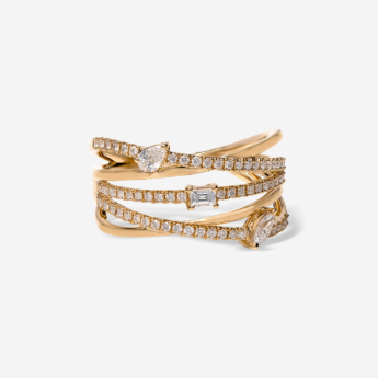 Treasure Oneira 18K Yellow Gold Diamond Ring