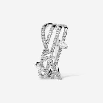 Treasure Oneira 18K White Gold Diamond Ring