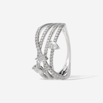 Treasure Oneira 18K White Gold Diamond Ring