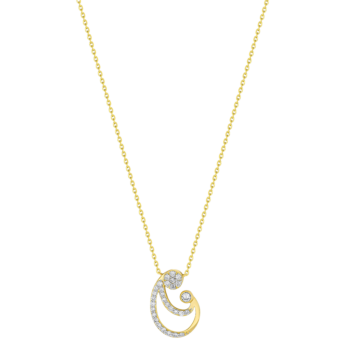 Youth 18k Yellow Gold and Diamond Pendant Necklace