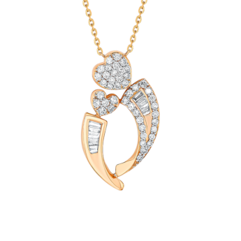 Youth 18k Rose Gold and Diamond Pendant Necklace