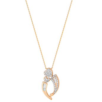 Youth 18k Rose Gold and Diamond Pendant Necklace