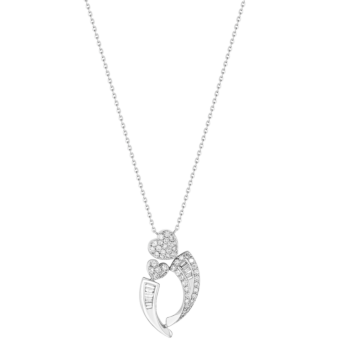 Youth 18k White Gold and Diamond Pendant Necklace