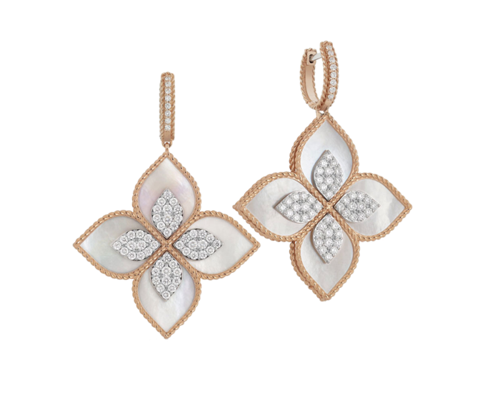 Roberto coin princess flower earrings hot sale