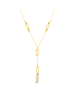 Alif Unity Y Necklace 18K Yellow Gold &Diamond 