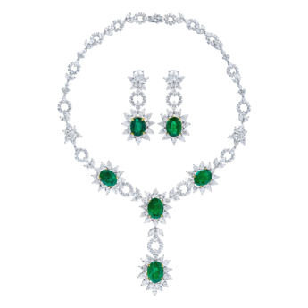 Kallista High Jewellery Diamond and Emerald Set