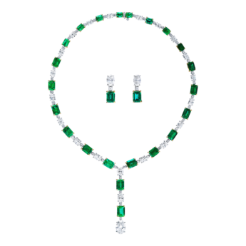 Kallista High Jewellery Diamond and Emerald Necklace