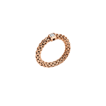 خاتم فوبيه سولز فليكس إت مرصع بالألماس الأبيض