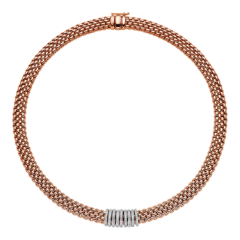 FOPE  PANORAMA NECKLACE WITH DIAMONDS