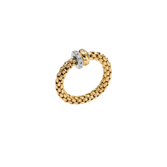 FOPE  SOLO FLEX'IT RING WITH DIAMOND PAVÉ