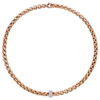 FOPE  EKA NECKLACE WITH DIAMOND PAVE'