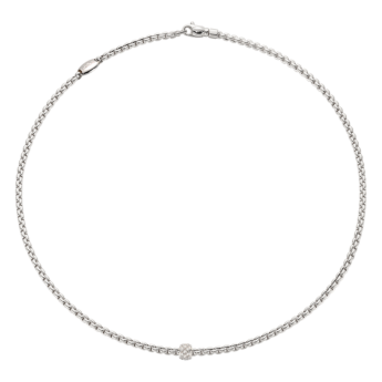 FOPE  EKA NECKLACE WITH DIAMOND PAVE'