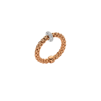 FOPE  PRIMA FLEX'IT RING WITH DIAMONDS