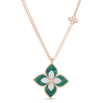 Roberto Coin Necklace with Malachite & Diamonds