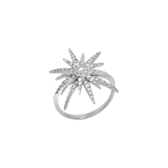 Djula Diamond Big Sun Ring in 18K Gold