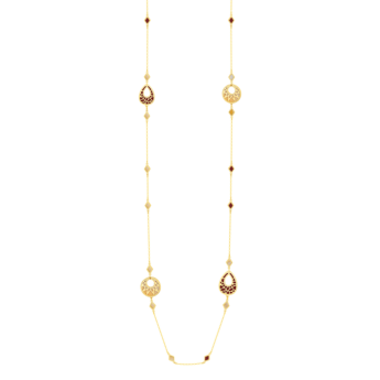 Amelia Maasai 18k Gold Mother of Pearl Necklace