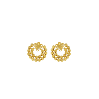 Anmol Floret 21K Yellow Gold Earring
