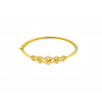 إسورة أنمول فلوريت من الذهب الأصفر عيار 21K