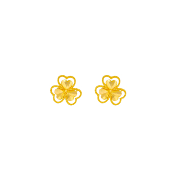 Anmol Floret 21K Yellow Gold Earring