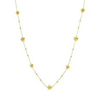 Anmol Floret 21K Yellow Gold Necklace