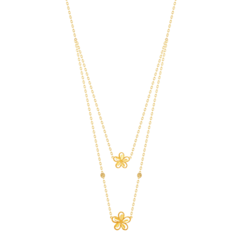 Anmol Floret 21k Gold Necklace