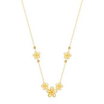 Anmol Floret 21k Gold Necklace