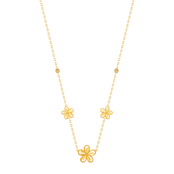 Anmol Floret 21k Gold Necklace
