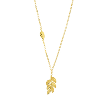 Anmol Foliage 21k Yellow Gold Necklace