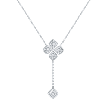 عقد ألماس أنانيا أليسا من الذهب الأبيض عيار 18