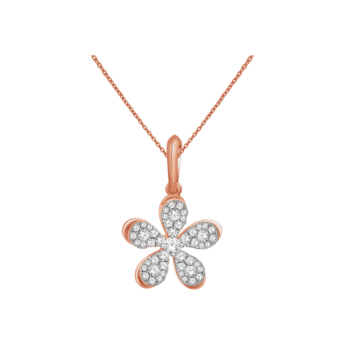 Ananya Alyssa 18k Rose Gold Diamond Pendant