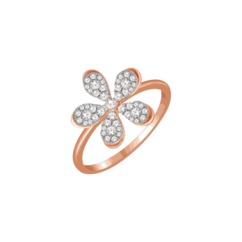 Ananya Alyssa 18k Rose Gold Diamond Ring