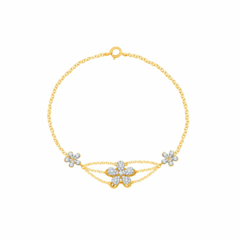 سوار ألماس أنانيا أليسا من الذهب الأصفر عيار 18