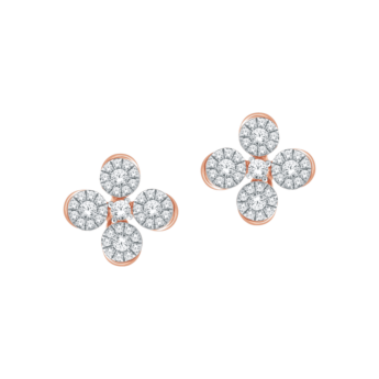 Ananya Alyssa 18k Rose Gold Diamond Earring