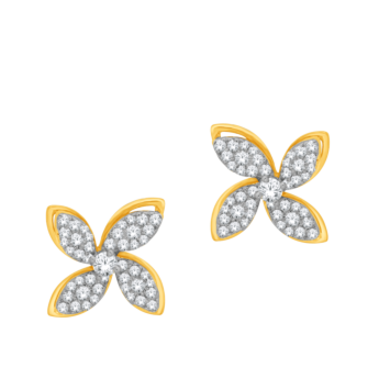 Ananya Alyssa 18k Yellow Gold Diamond Earring