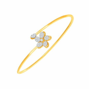 Ananya Alyssa 18kt Yellow Gold Diamond Bangle