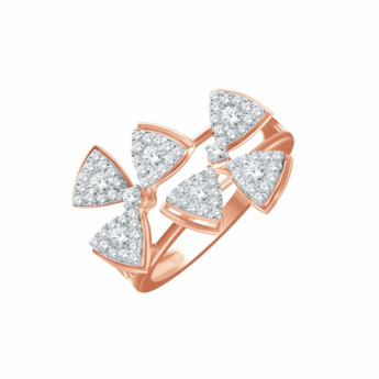 Ananya Alyssa 18kt Rose Gold Diamond Ring
