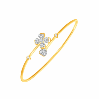 Ananya Alyssa 18kt Yellow Gold Diamond Bangle