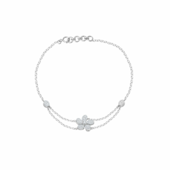 Ananya Alyssa 18kt White Gold Diamond Bracelet