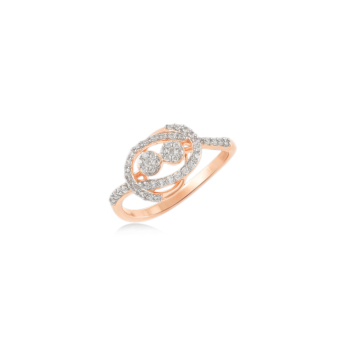 Ananya 18k Rose Gold Diamond Ring