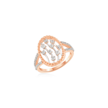 Ananya 18k Rose Gold Diamond Ring