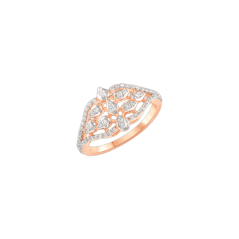 Ananya 18k Rose Gold Diamond Ring
