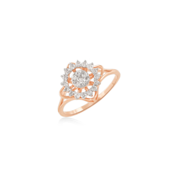 Ananya 18k Rose Gold Diamond Ring