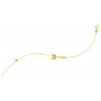 Ara Butterfly 18k Yellow Gold Bracelet