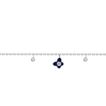 Children's Jewellery Ara Diamond Bracelet Butterfly With midnight blue Enamel White Gold 