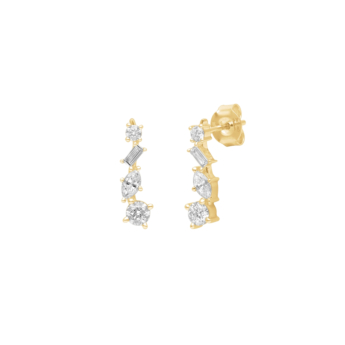 Aerial 18k Yellow Gold Earrings