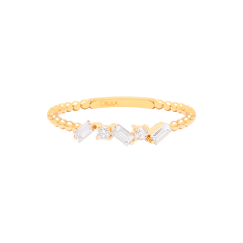 Diamond Multi baguette Ring in 18K Gold
