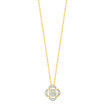 Baguette Frasera 18K Yellow Gold Diamond Pendant