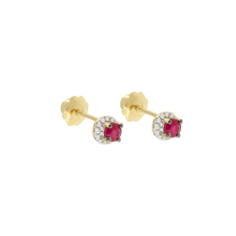 Ara Bambi 18k Yellow Gold Diamond Earrings